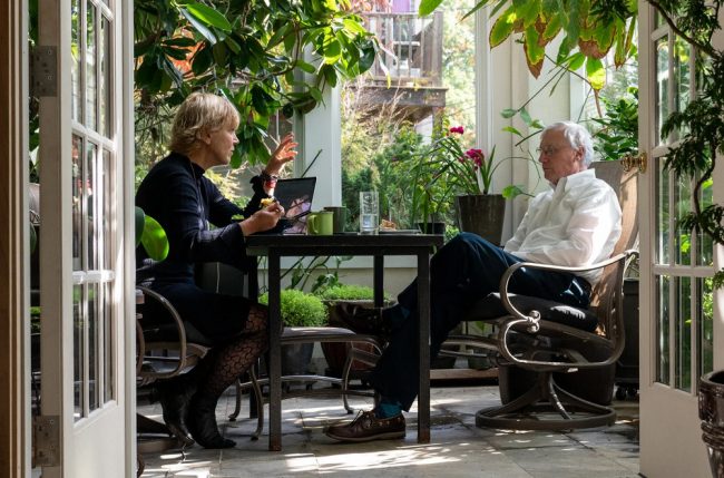 NYT-C Dr. Griffith at home with her husband, Doug Lauffenburger, a systems biologist at M.I.T.Credit...Ilana Panich-Linsman for The New York Times