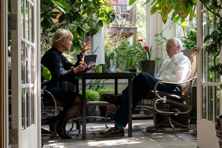 Dr. Griffith at home with her husband, Doug Lauffenburger, a systems biologist at M.I.T.Credit...Ilana Panich-Linsman for The New York Times