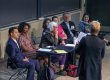 CGR Director Linda Griffith moderates an expert panel at the Fall 2022 MIT event. Panelists L-R: Peter Movilla, Nyia Noel, Chris Bobel, Stacey Missmer, Aleshia Carlsen-Bryan, Keith Isaacson, and Tavneet Suri. Photo: Sarah Aprea